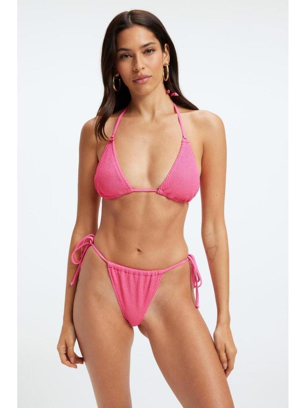 Good American NWT Always Fits Tiny Ties Bikini Top - Size 00/0 - MSRP $55